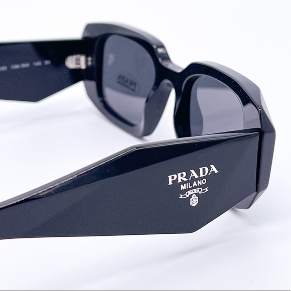NEW PRADA PR17WS BLACK SUNGLASSES PRADA PR 17WS 1AB5S0 NEW PRADA SYMBOLE - Picture 9 of 14